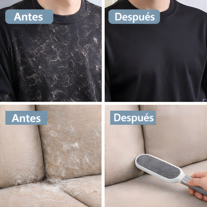 Cepillo Quitapelo Doble Cara Con Funda Auto Limpiante