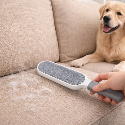 Cepillo Quitapelo Doble Cara Con Funda Auto Limpiante