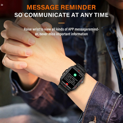 Outdoor Sports Smartwatch with LED Flashlight
